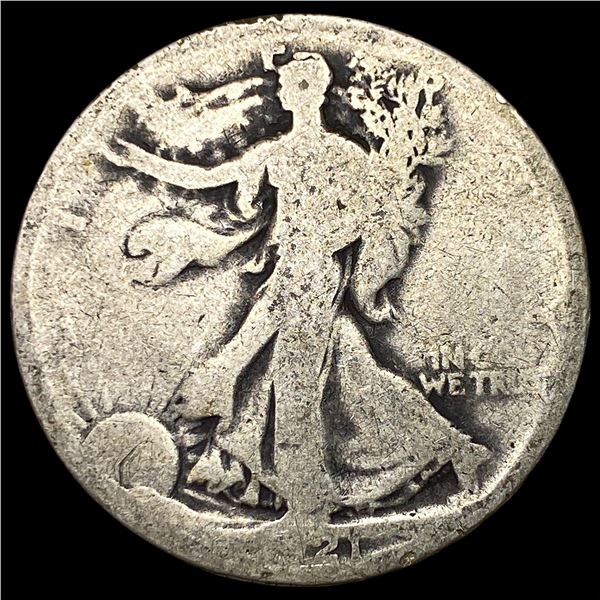 Walking Liberty Half Dollar 1917. NICELY  CIRCULATED