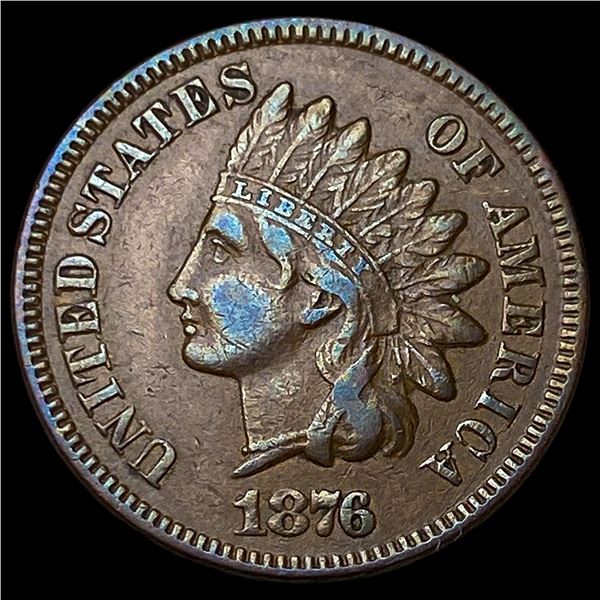 1876 Indian Head Cent NEARLY UNCIRCULATED