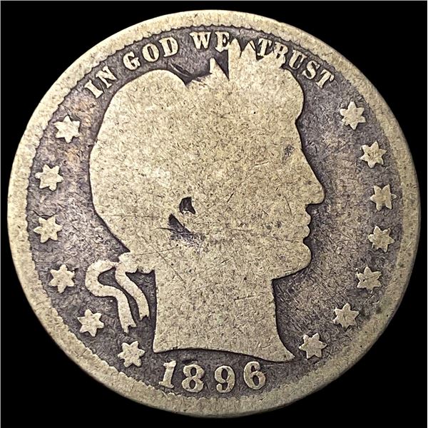 1896 Barber Half Dollar NICELY CIRCULATED