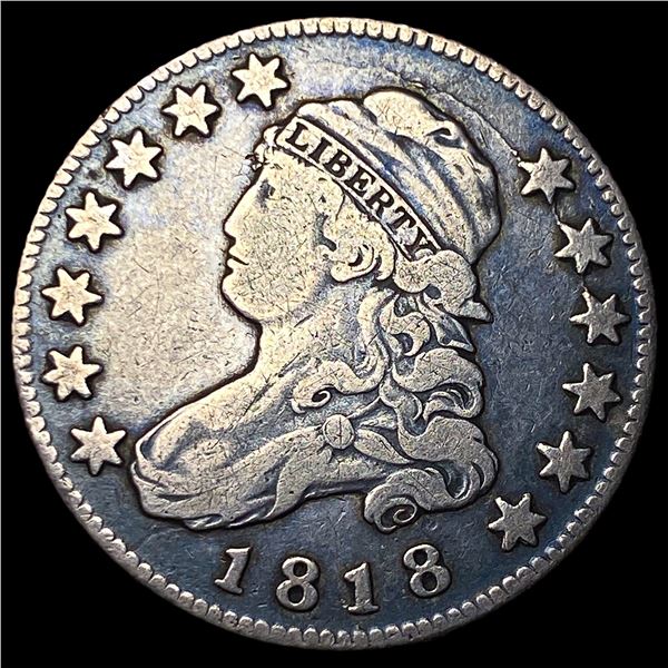 1818 Capped Bust Quarter ABOUT UNCIRCULATED