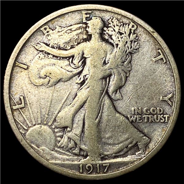 1917 Walking Liberty Half Dollar LIGHTLY  CIRCULATED