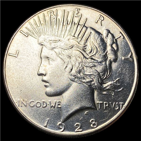 1928-S Silver Peace Dollar CHOICE AU