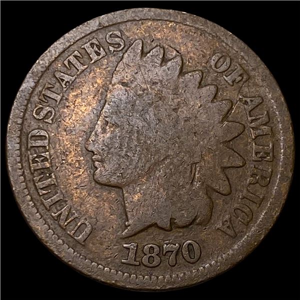 1870 Indian Head Cent NICELY CIRCULATED