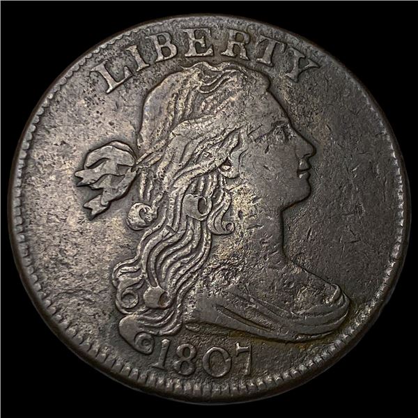 1807 Draped Bust Large Cent NEARLY  UNCIRCULATED