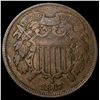 Image 1 : 1867 Copper Two-Cent Piece LIGHTLY CIRCULATED