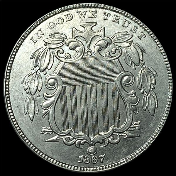 1867 Shield Nickel CLOSELY UNCIRCULATED