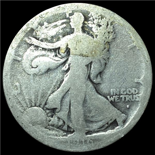 1916-S Silver Walking Liberty Half Dollar  NICELY CIRCULATED