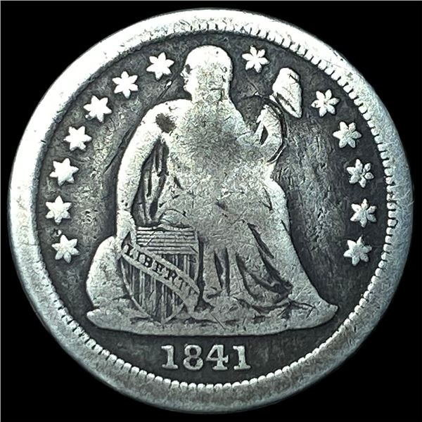 1841-O Silver Seated Liberty Dime NICELY  CIRCULATED