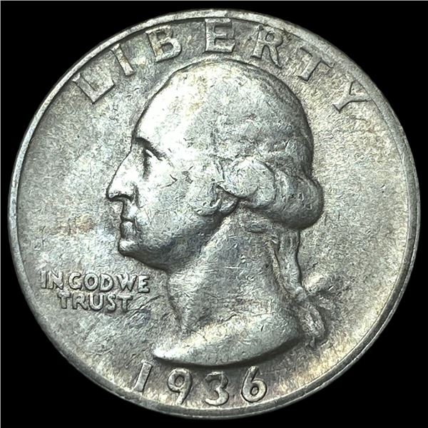 1936-D Silver Washington Quarter NEARLY  UNCIRCULATED