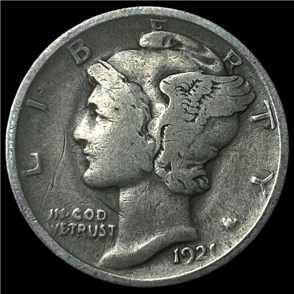 1921 Mercury Dime LIGHTLY CIRCULATED