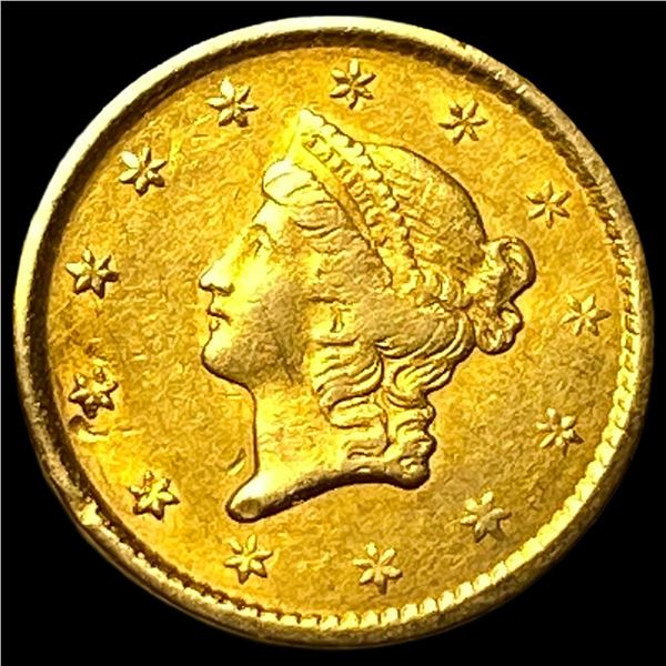 1851 Gold $1 Type 1 CLOSELY UNCIRCULATED
