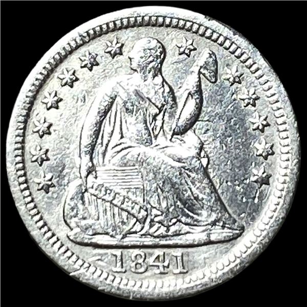 1841-O Silver Seated Liberty Half Dime CHOICE  AU