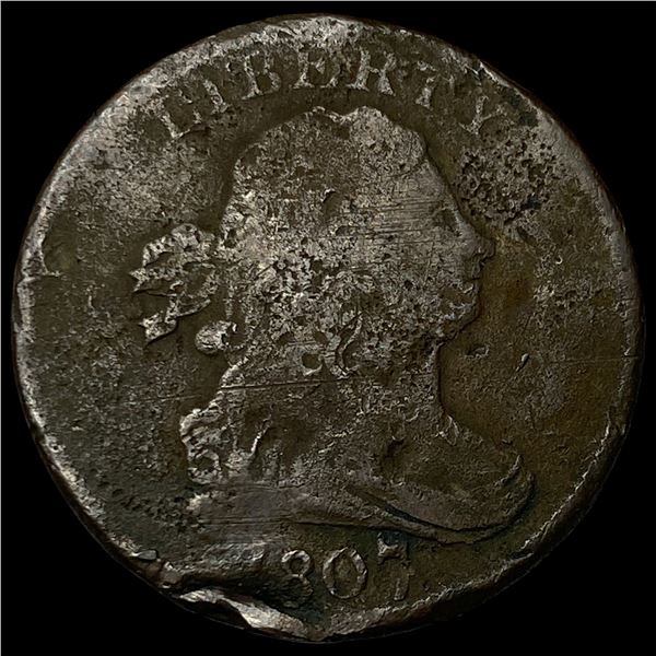 1807 Draped Bust Half Cent NICELY CIRCULATED