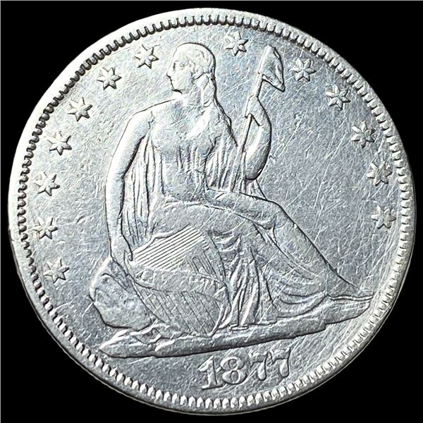 1877 Seated Liberty Half Dollar CLOSELY  UNCIRCULATED