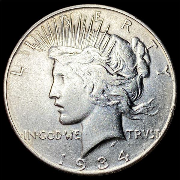 1934-D Silver Peace Dollar CHOICE AU