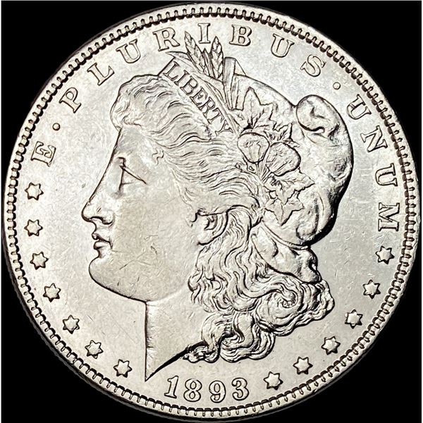 1893 Silver Morgan Dollar CLOSELY  UNCIRCULATED