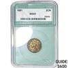 Image 1 : 1881 Nickel Three Cent NTC MS61