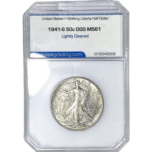 1941-S Walking Liberty Half Dollar DGS MS61