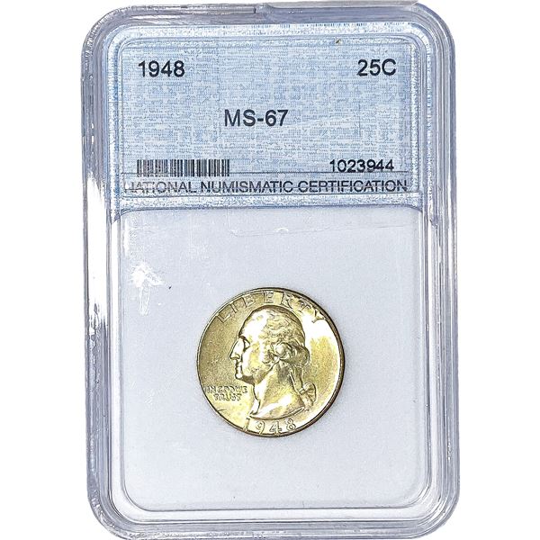 1948 Washington Silver Quarter NNC MS67