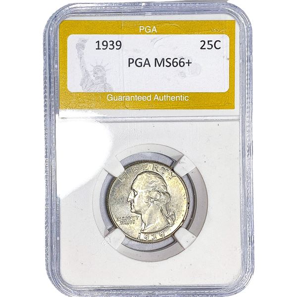 1939 Washington Silver Quarter PGA MS66+