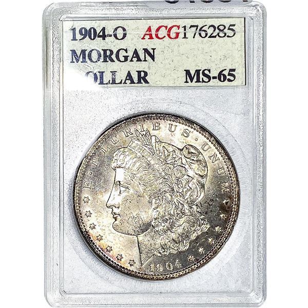 1904-O Morgan Silver Dollar ACG MS65