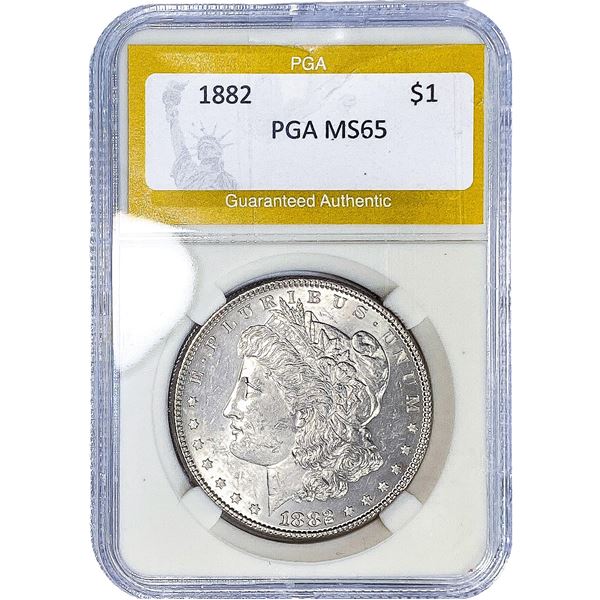 1882 Morgan Silver Dollar PGA MS65