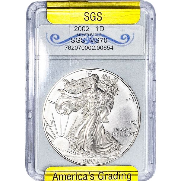 2002 Silver Eagle SGS MS70