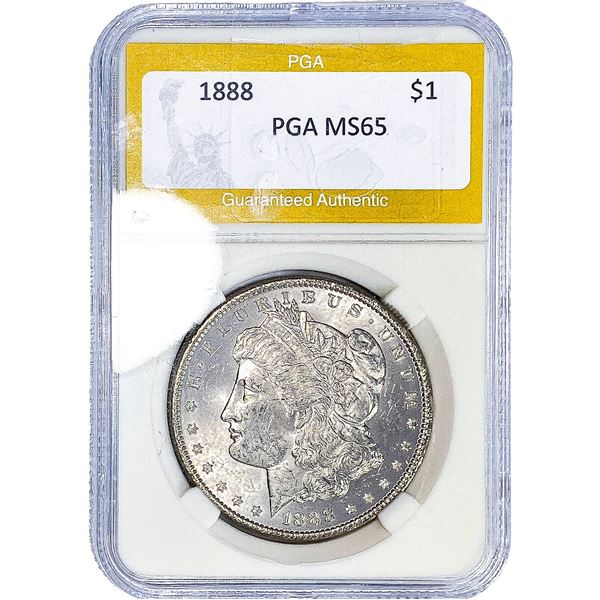 1888 Morgan Silver Dollar PGA MS65