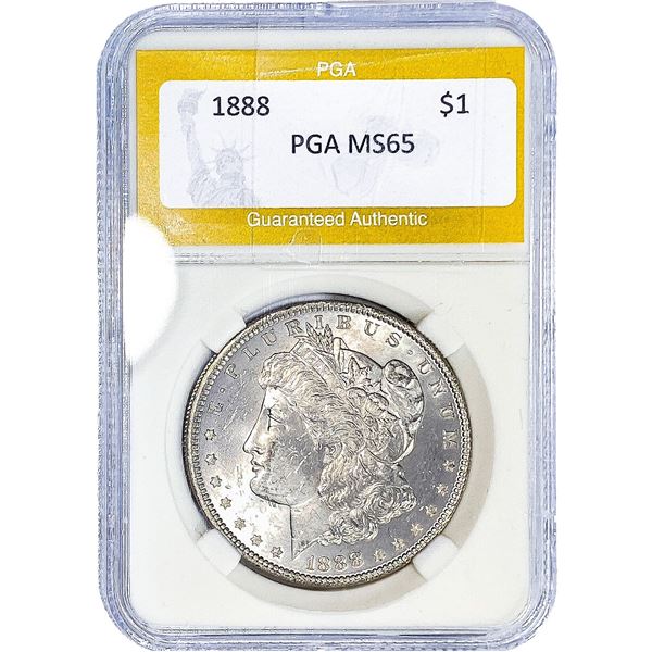 1888 Morgan Silver Dollar PGA MS65