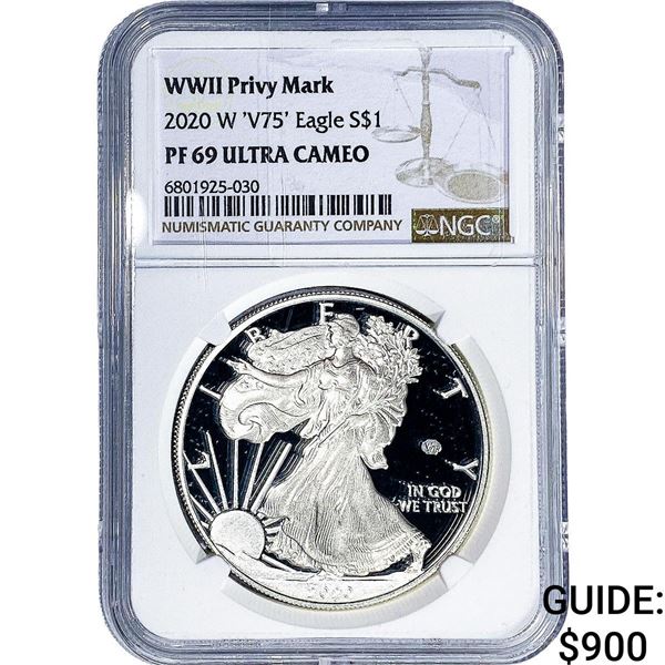 2020-W Silver Eagle NGC PF69 Ultra Cameo