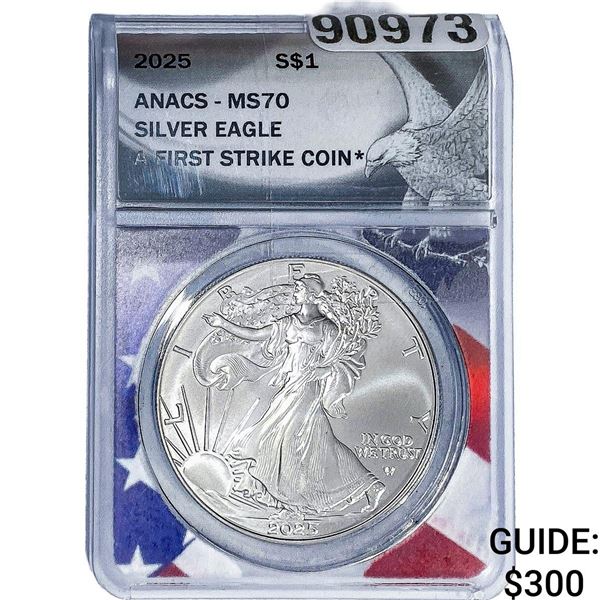 2025 Silver Eagle ANACS MS70