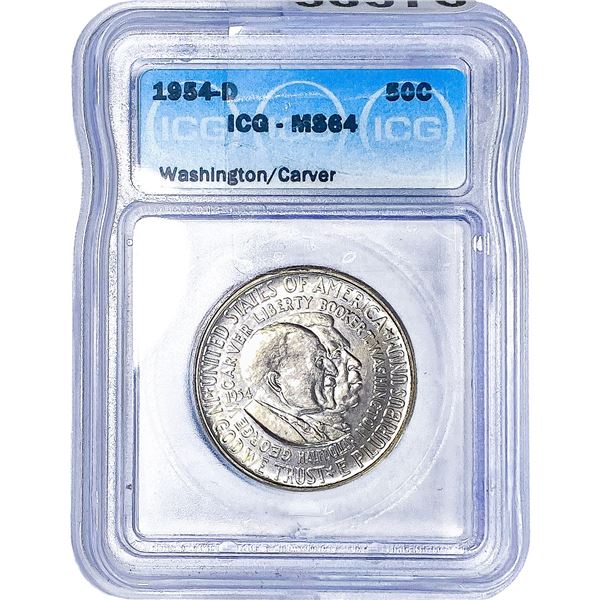 1954-D Washington Carver Half Dollar ICG MS64