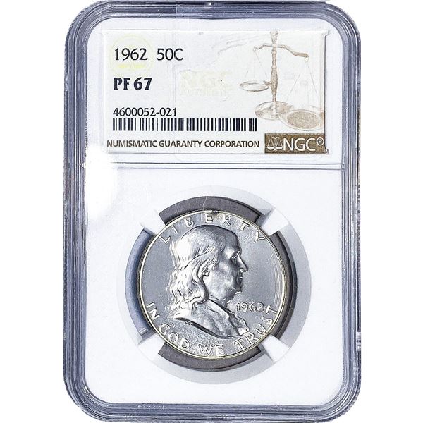 1962 Franklin Half Dollar NGC PF67
