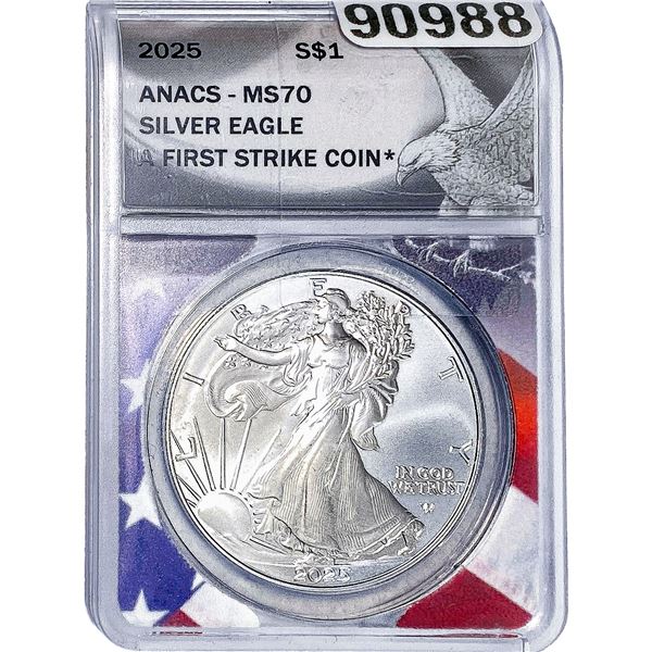 2025 Silver Eagle ANACS MS70
