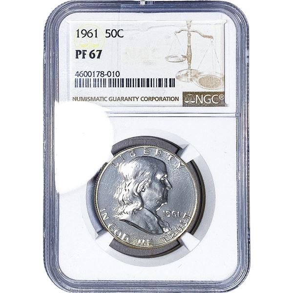 1961 Franklin Half Dollar NGC PF67