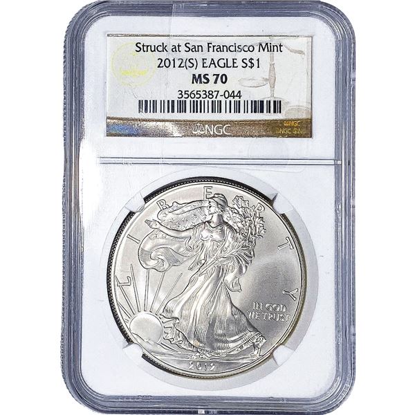 2012-S Silver Eagle NGC MS70