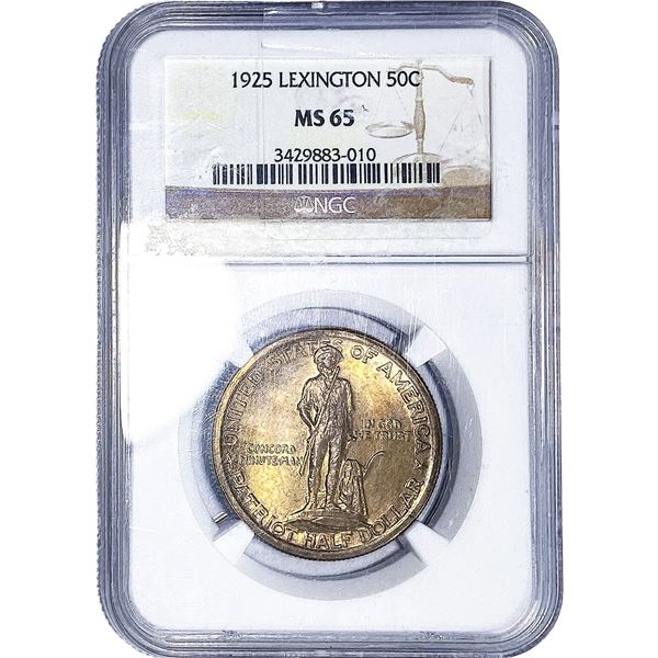1925 Lexington Half Dollar NGC MS65