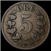 Image 2 : 1907 Norway Copper 5 Ore