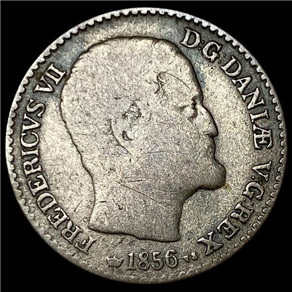 1856 Denmark SIlver 4 Skilling