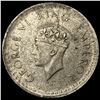 Image 1 : 1944 British-India Silver Half Rupee