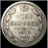 Image 1 : 1879 Russia Silver 15 Kopeks