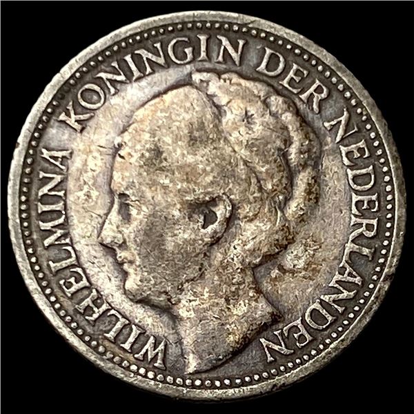 1947 Curacao Silver 1/10 Gulden