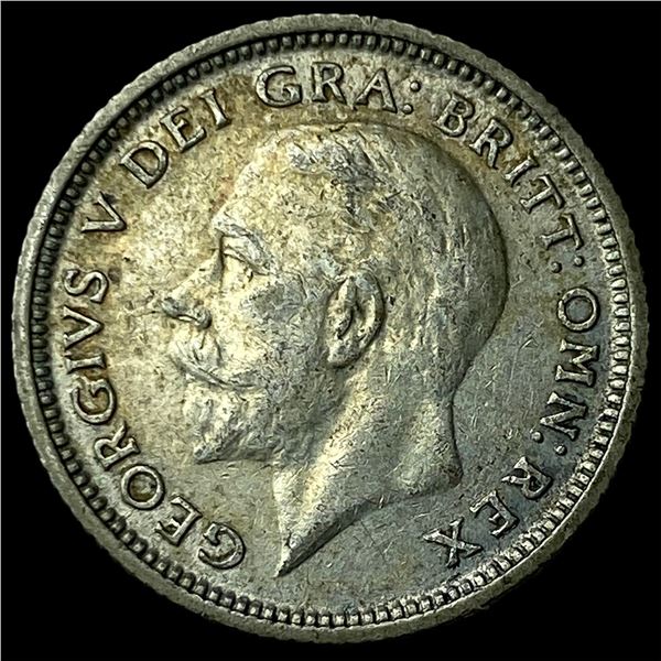 1927 Great Britain Silver 6 Pence
