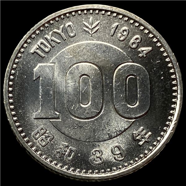 1964 Yr 39 Japan Silver 100 Yen