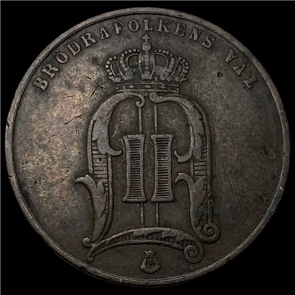 1881 Norway Bronze 5 Ore