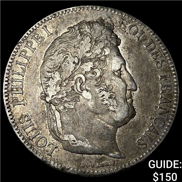 1843 France 5 Francs