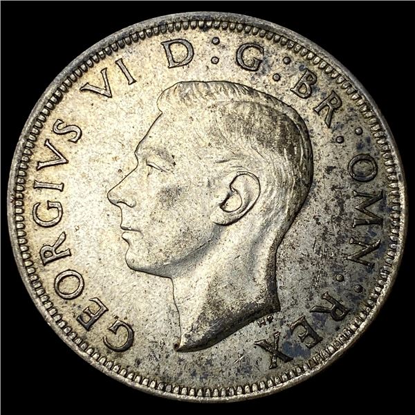 1944 Great Britain Silver 1/2 Crown