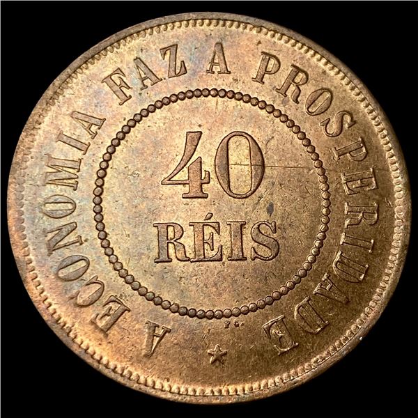 1901 Brazil Bronze 40 Reis KM 491