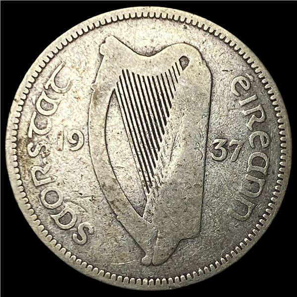1937 Ireland Silver 1 Shilling