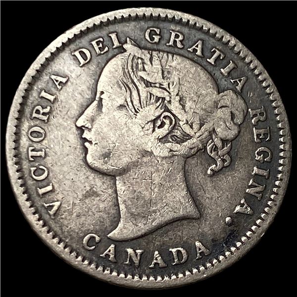 1880H Canada SIlver 10 Cents